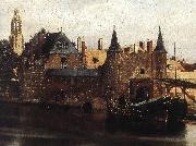 VERMEER VAN DELFT, Jan View of Delft (detail) et oil painting reproduction